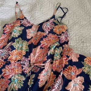 Michael Stars wide leg floral jump suit.